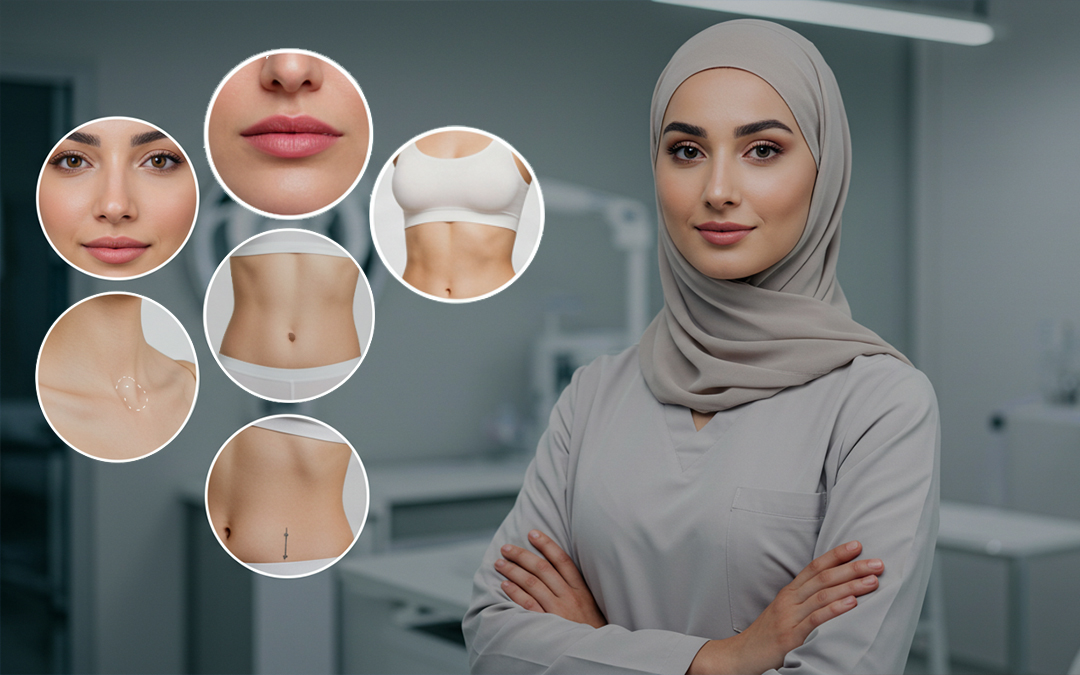 أنواع عمليات التجميل للنساء