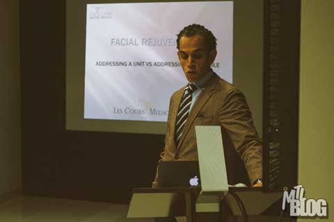 Dr. Omar Fouda Neel giving a Mommy Makeover Seminar - Slide 1