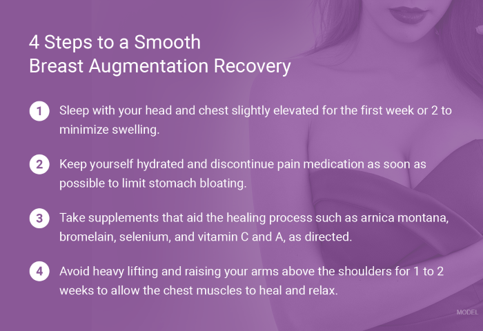 Four steps to a smooth breast aug recovery