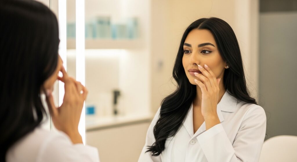 مراحل تجميل الانف